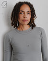 BASERANGE 25 Early Spring Heart Shaped Long Sleeve T-shirt BAS-TOHLS-RB-SP25-BOW BLUE